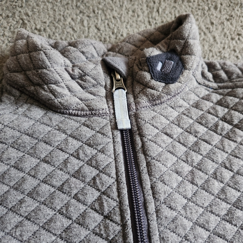 OBERMEYER Kids Superior Gear Zip Top Large Gray Quilted Aspen Colorado Ski - Picture 3 of 9